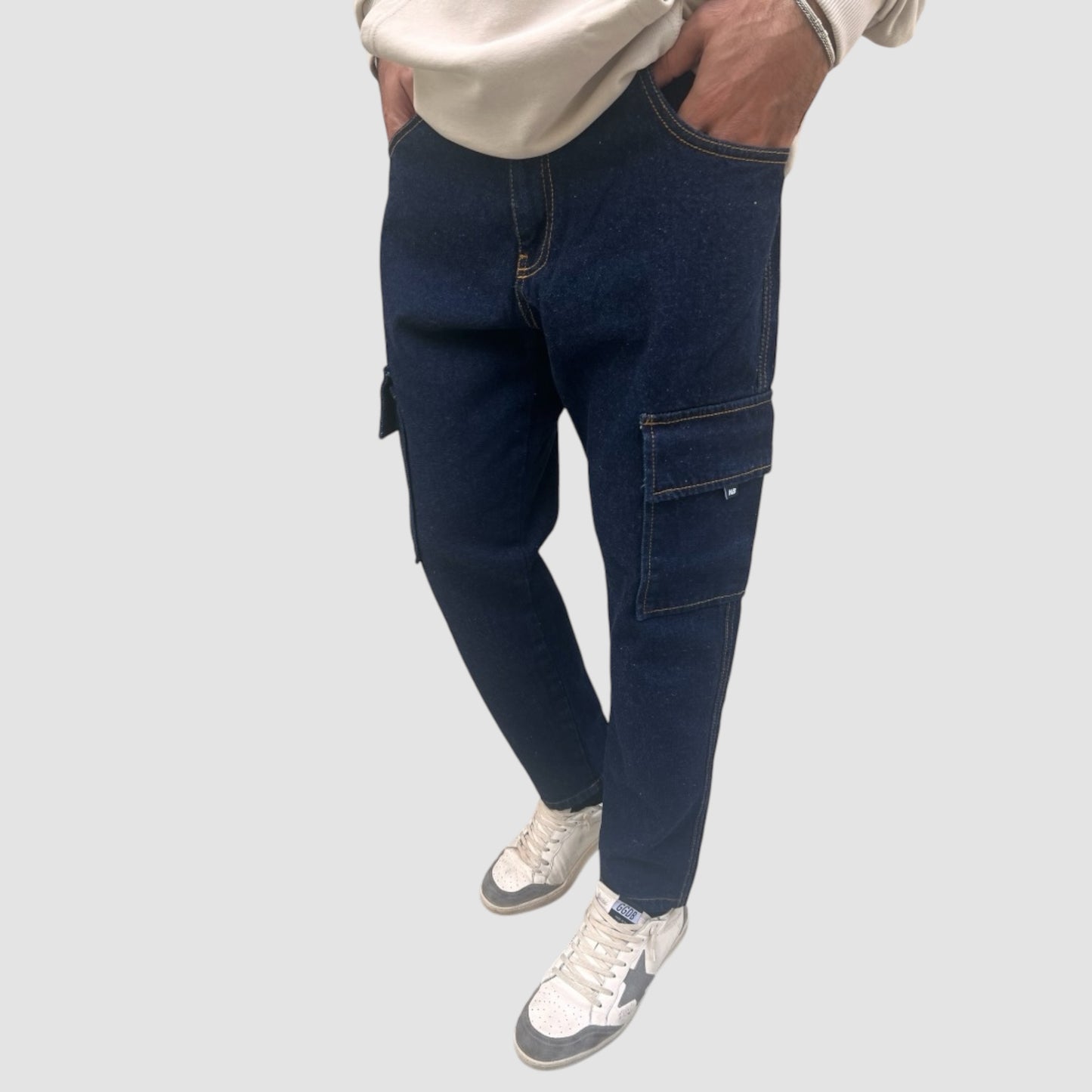 JEANS CARGO REGOLARE NJB