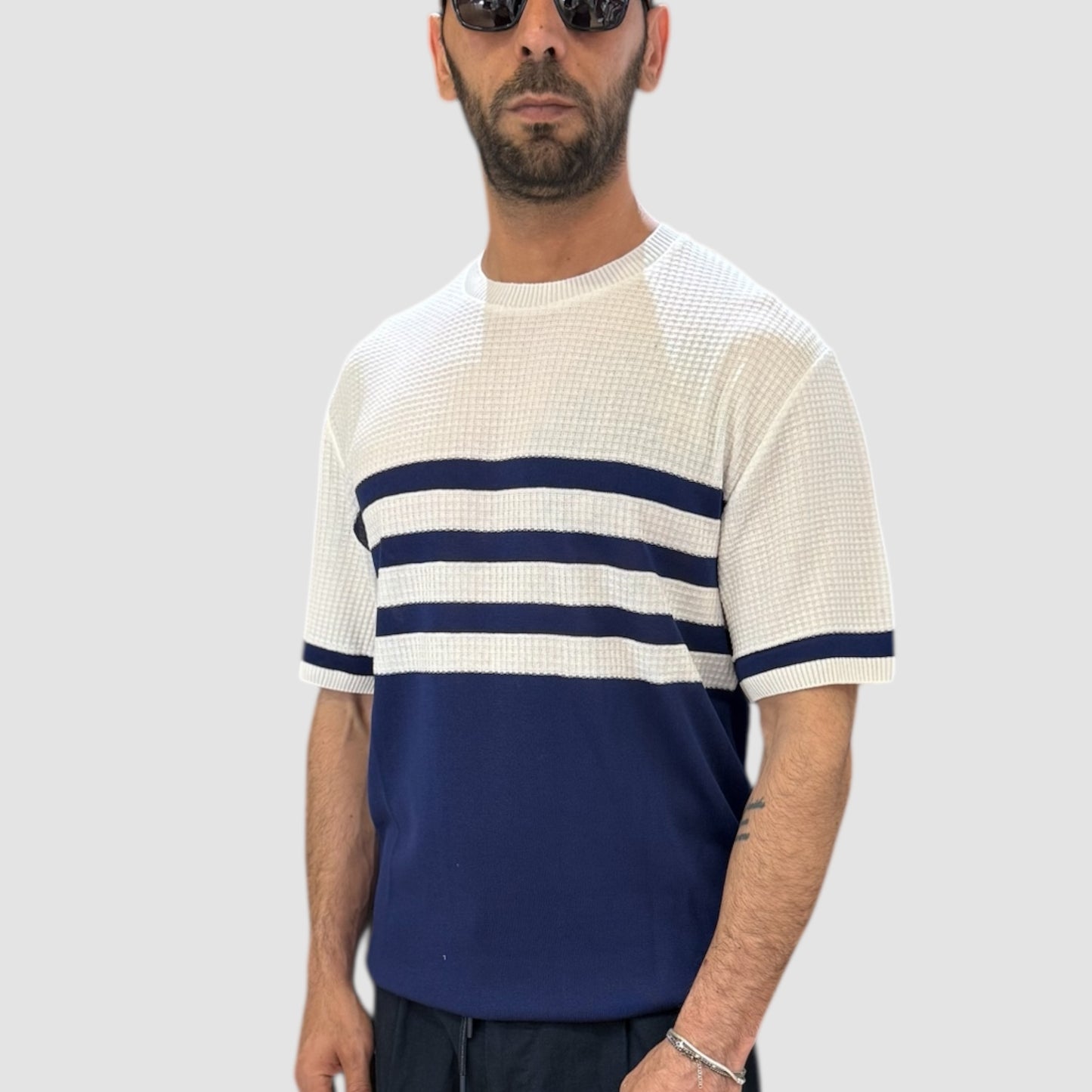 MAGLIA BICOLORE BLU SQUAD2