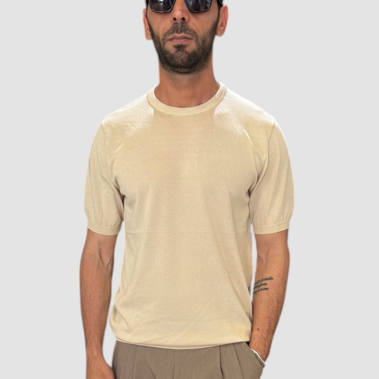 GIROCOLLO IN FILO BEIGE GALERIE'