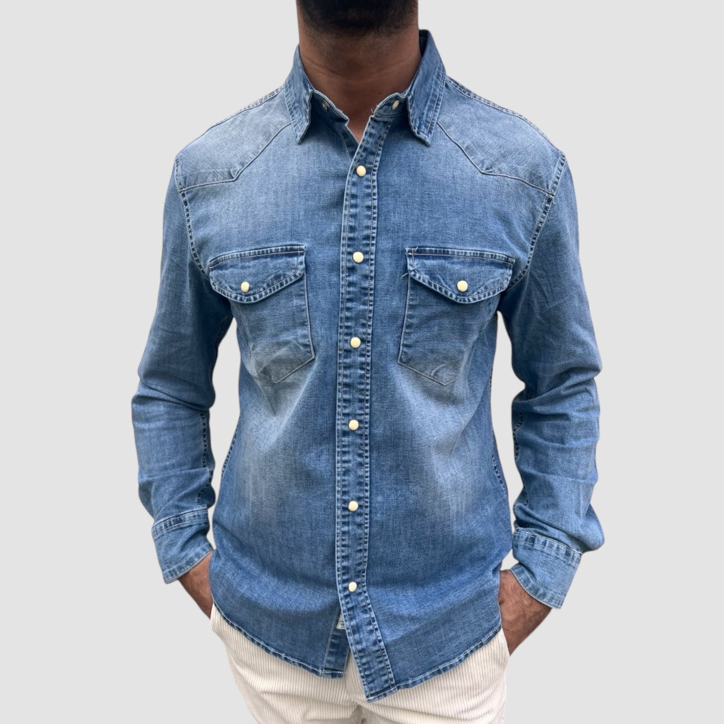 CAMICIA DENIM LANDEK