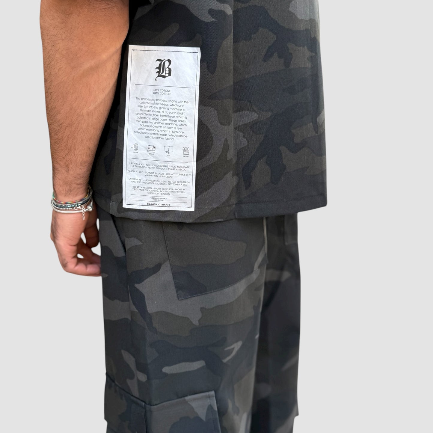 COORDINATO CARGO ARMY CAMOUFLAGE