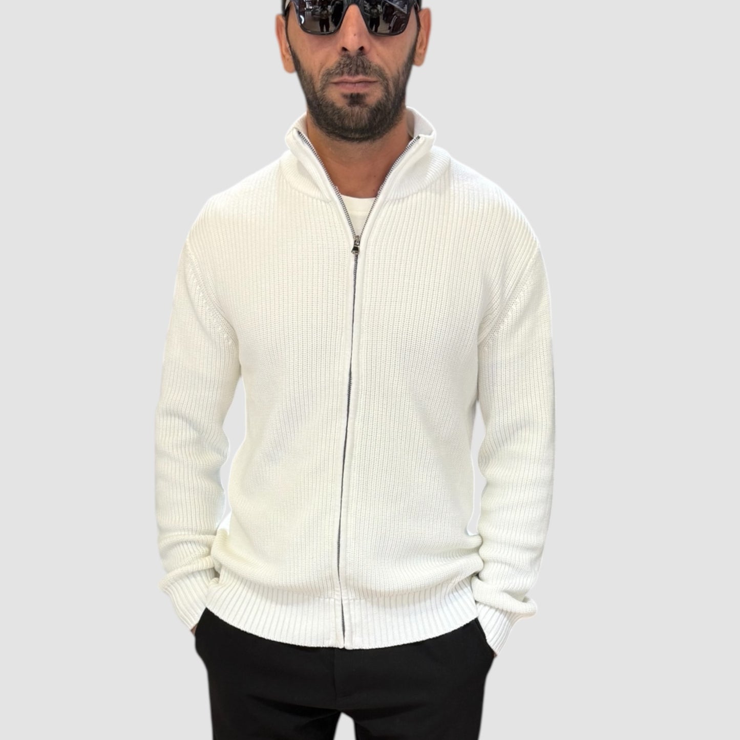 CARDIGAN CON ZIP GALERIE'