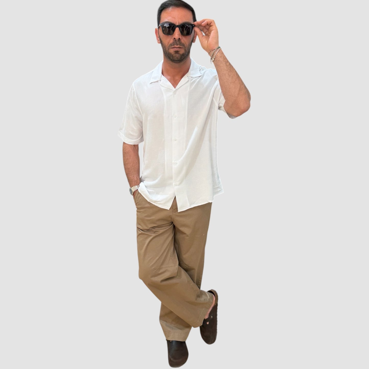 CAMICIA VISCOSA LINO PHILOTINTO
