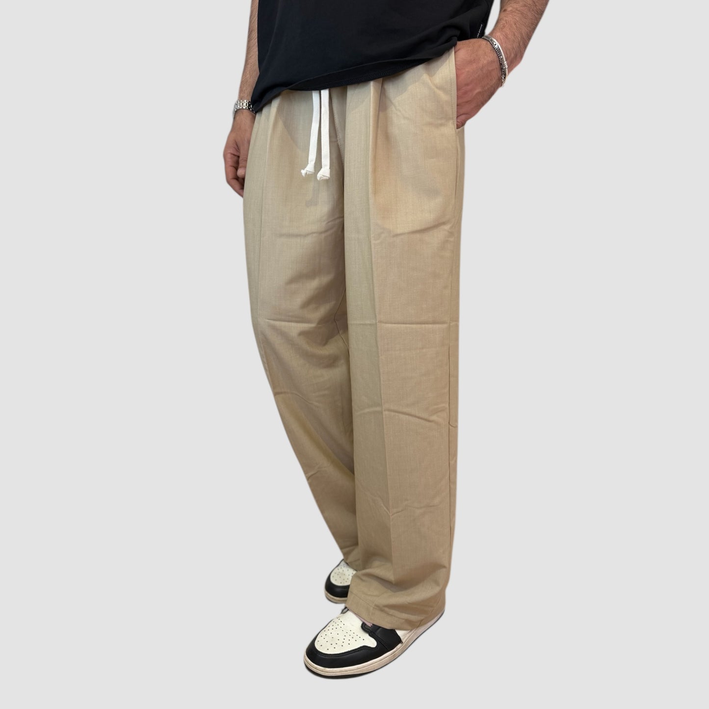 PANTALACCIO FONDO AMPIO SABBIA