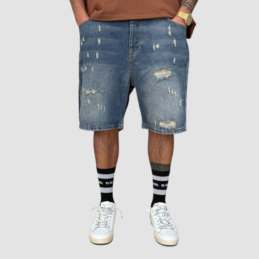 BERMUDA JEANS CON ROTTURE NJB