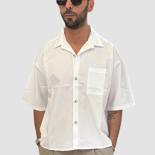 CAMICIA CROP WHITE