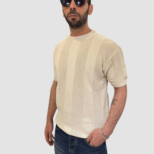 MAGLIA CON TRAMA NJB IN 2 COLORI