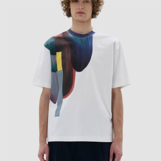 T-SHIRT CON STAMPA GRAFICA DOUBLE LABEL