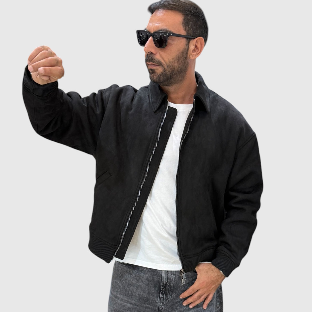 BOMBER CROP GALERIE' IN 2 COLORI