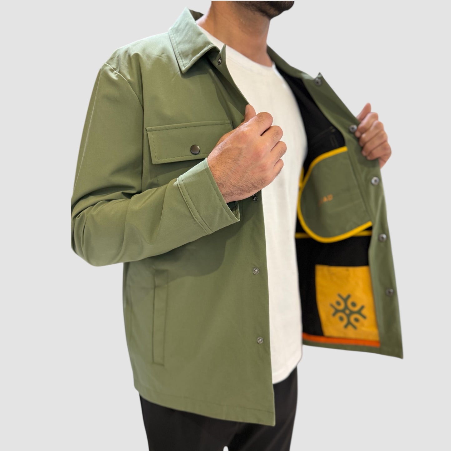 GIACCA IMPERMEABILE VERDE SQUAD2