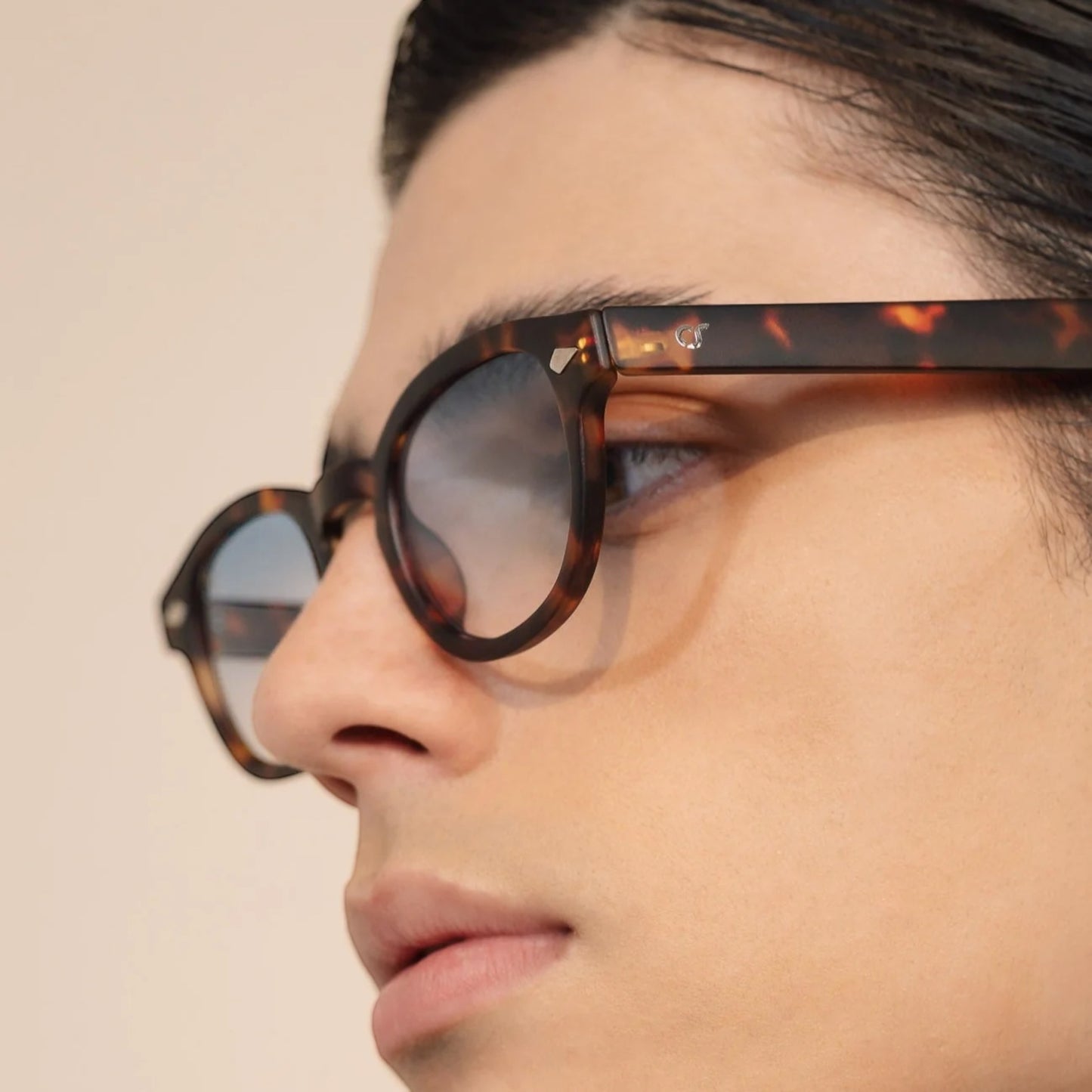 BERLINO TARTARUGATO BLU OS SUNGLASSES