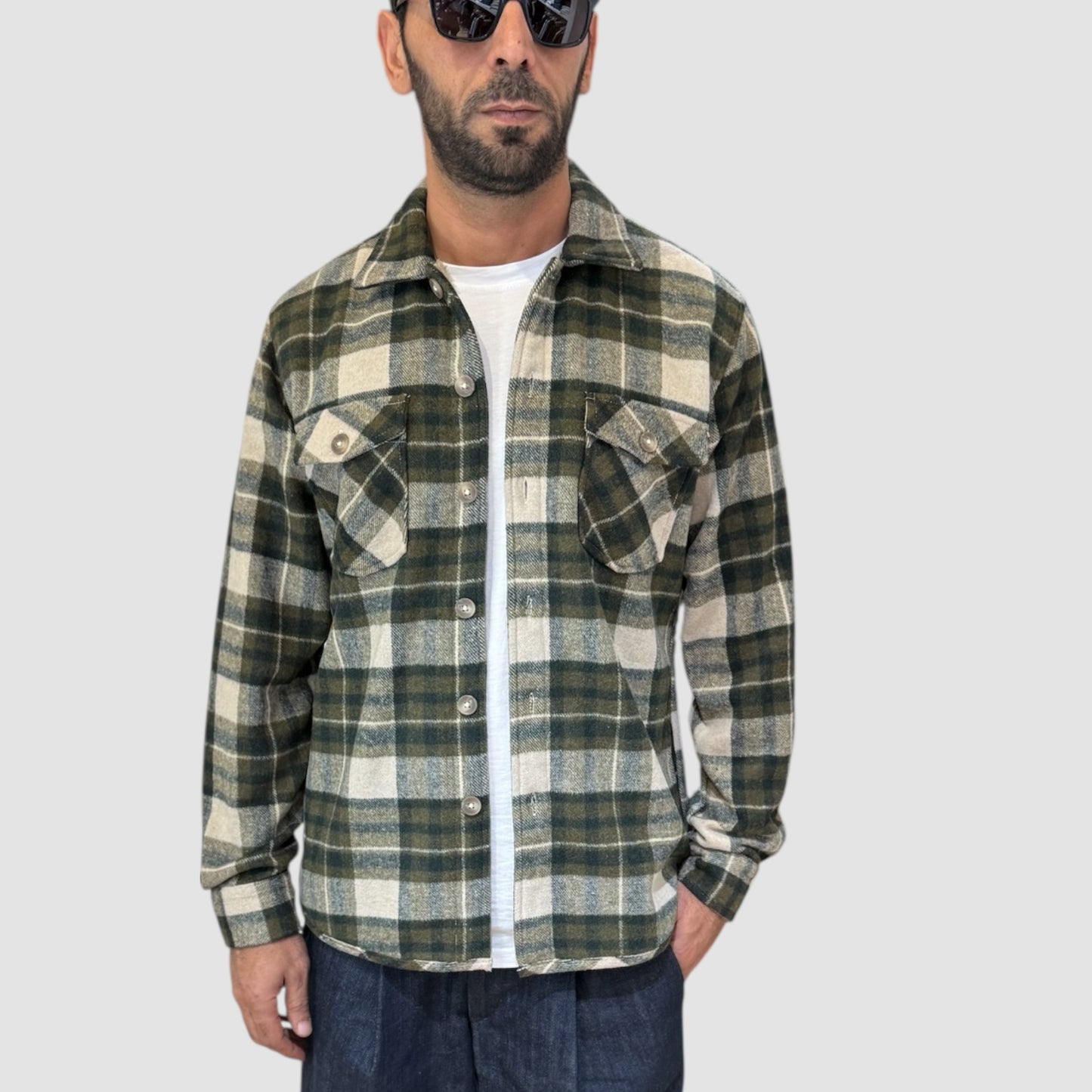 CAMICIONE SCOZZESE CON PELLICCIA