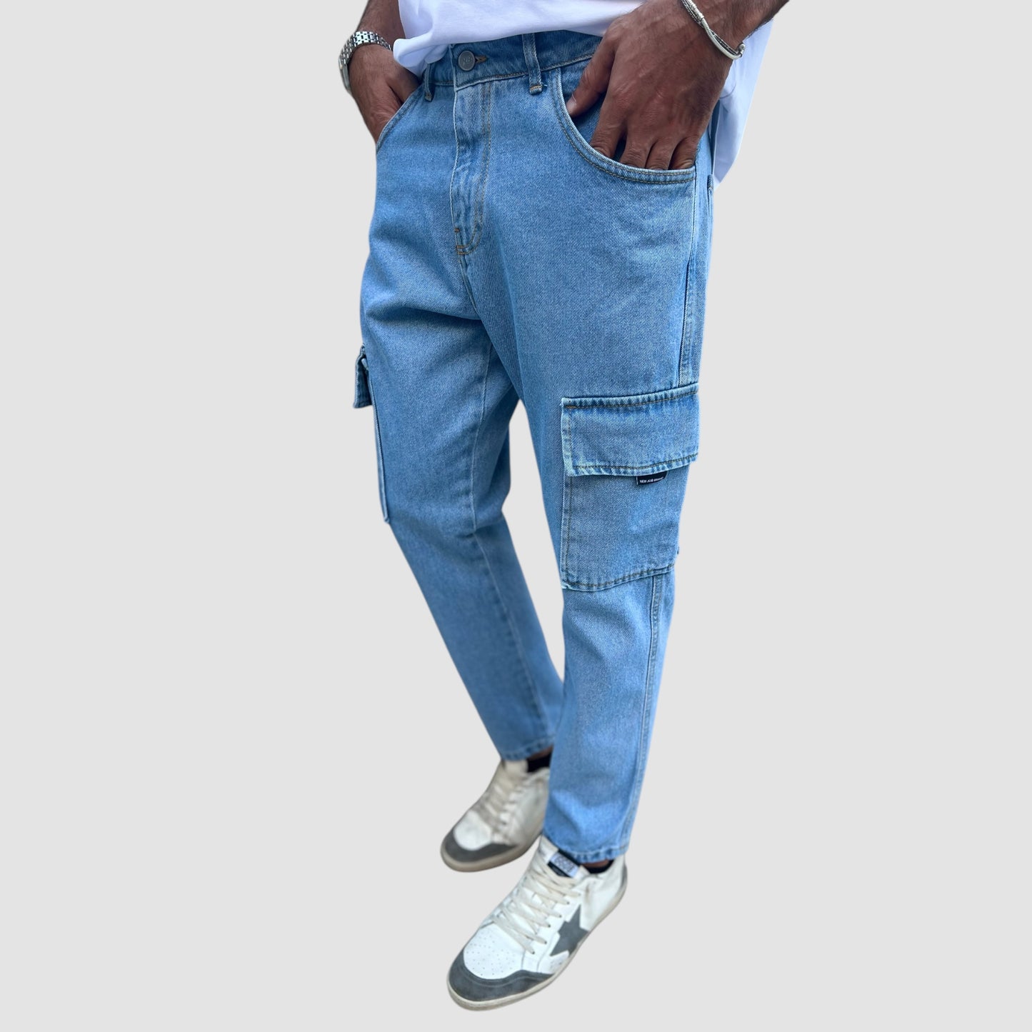 JEANS CARGO REGOLARE NJB