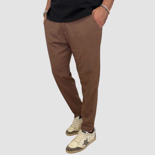 PANTALONE IN LINO UG95 IN DUE COLORI