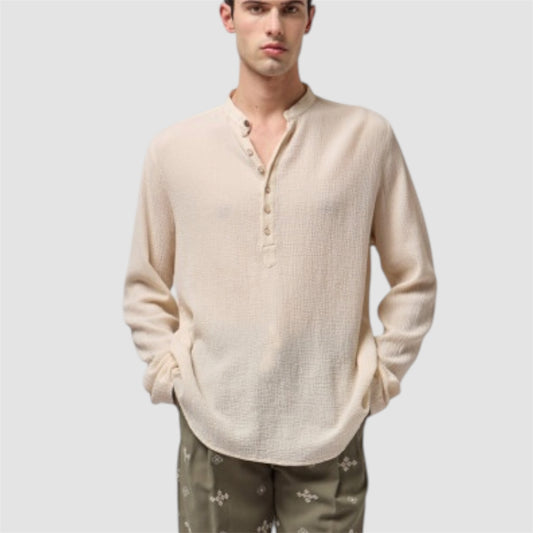 CAMICIA CON COLLO ALLA COREANA GIANNI LUPO