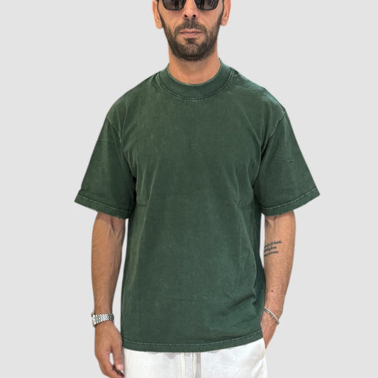 T-SHIRT WASHED GREEN