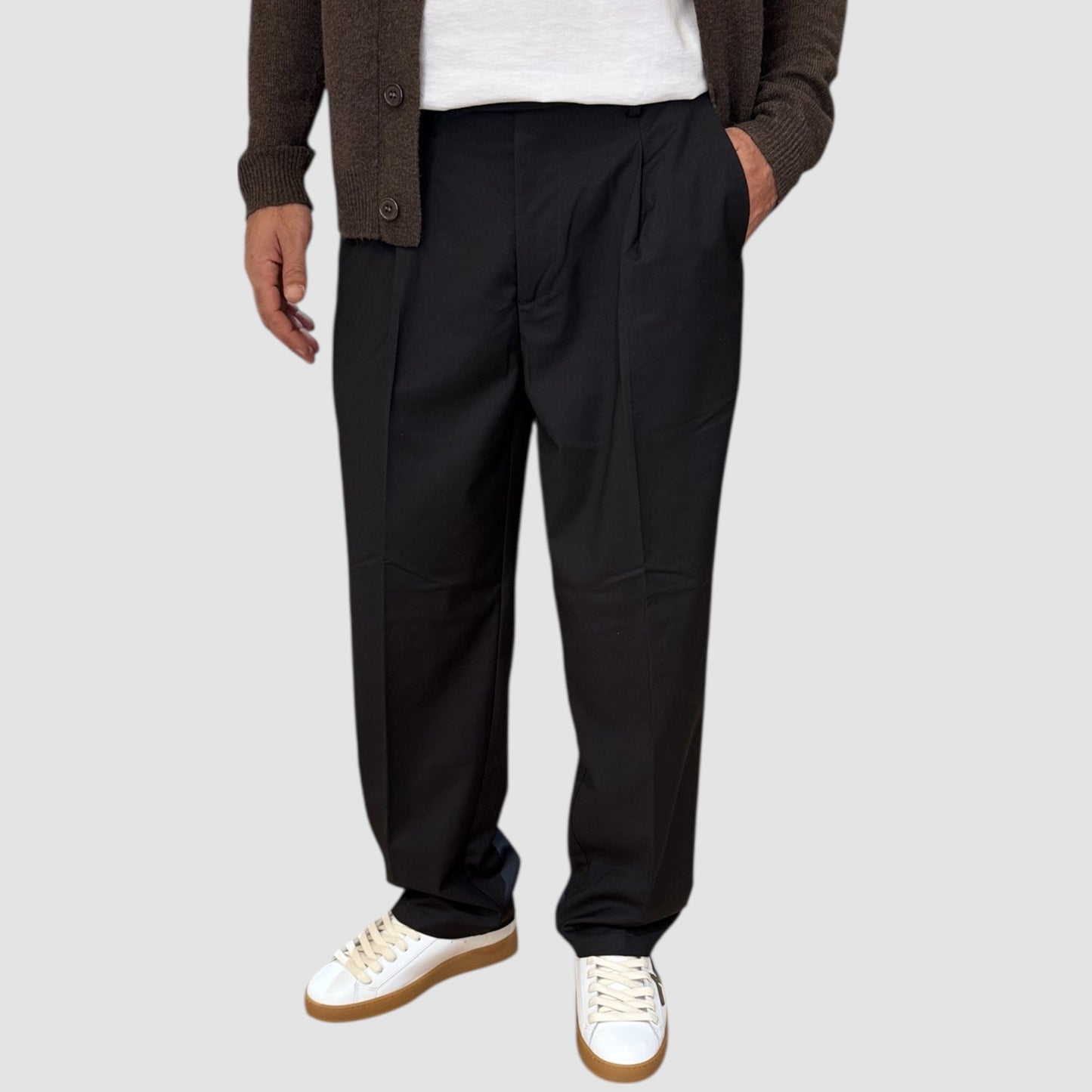 PANTALONE FONDO AMPIO GALERIE' DISPONIBILE IN 3 COLORI