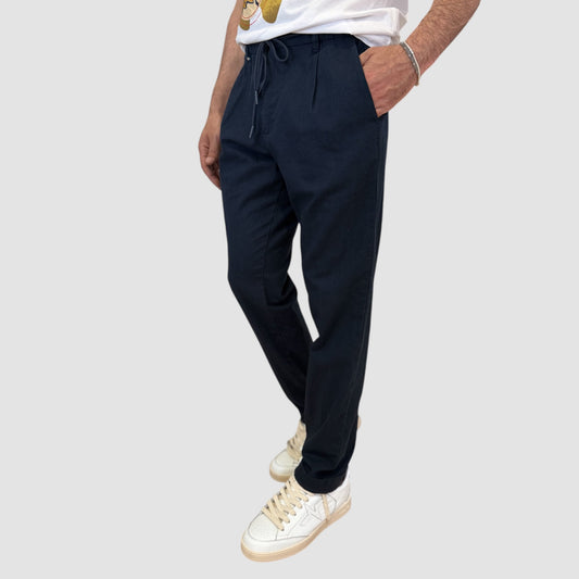 PANTALONE GUCCINI LINO BLU SQUAD2