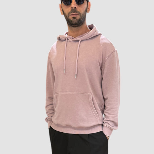 FELPA CON CAPPUCCIO PINK LANDEK