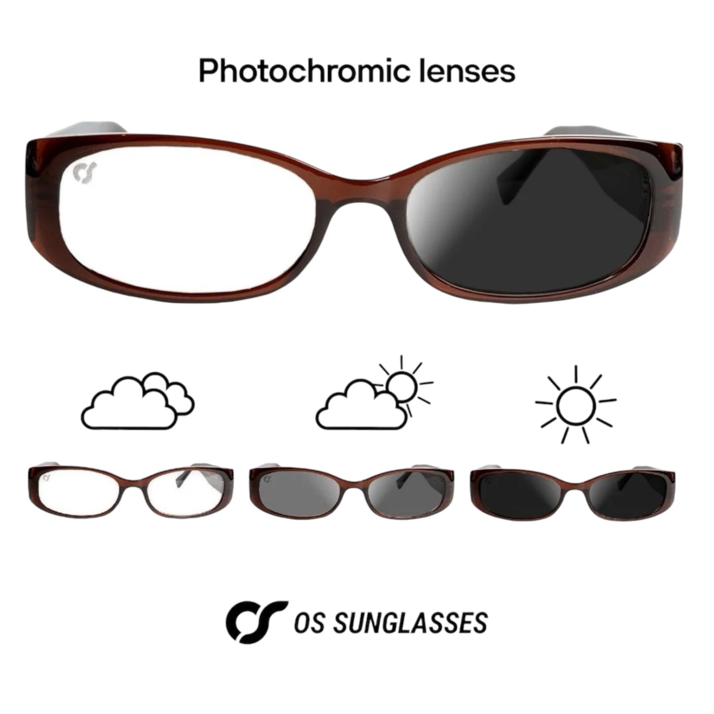 VICTORIA PHOTOCHROMIC BROWN OS SUNGLASSES
