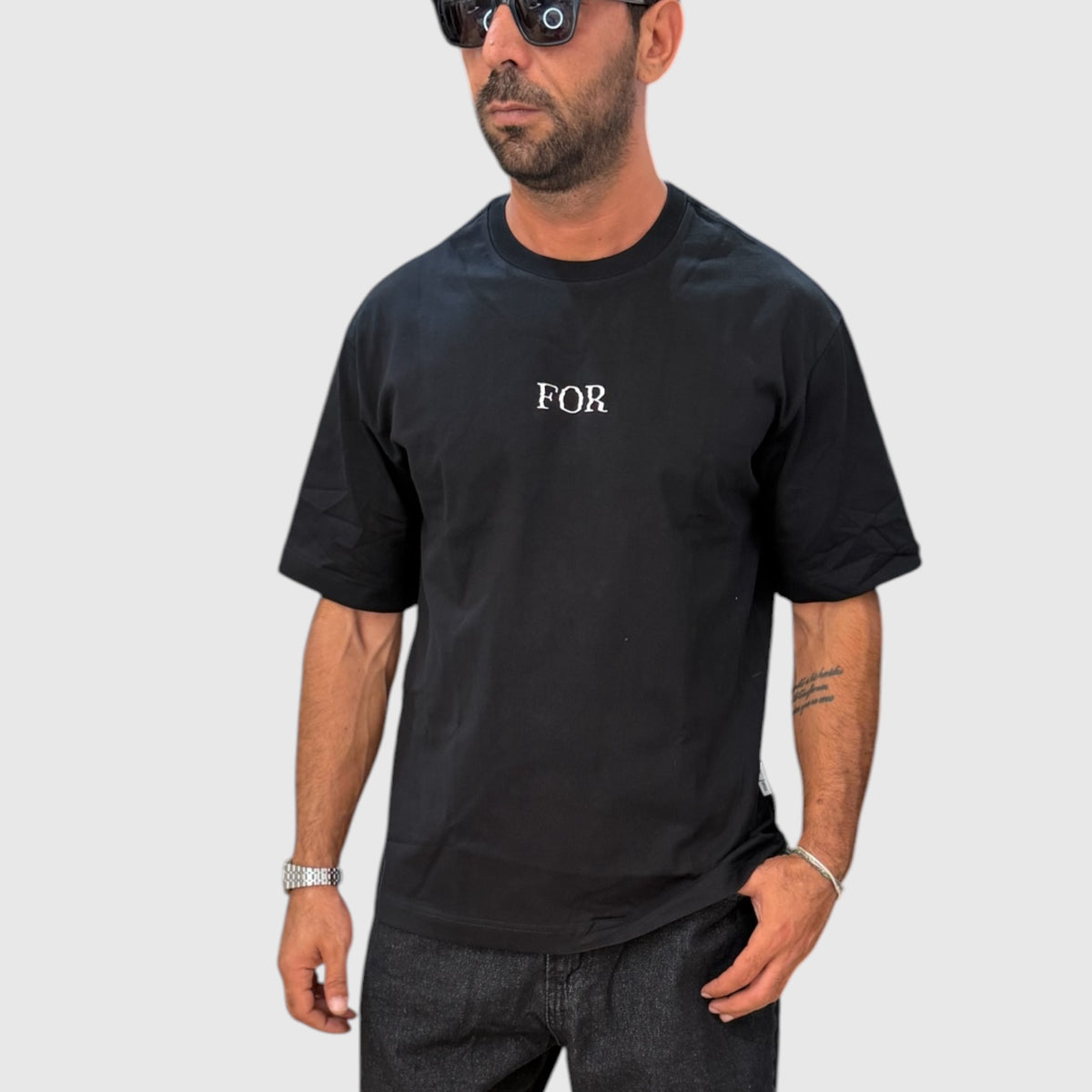T-SHIRT FOR TUNE DOUBLE LABEL DISP 2 COLORI