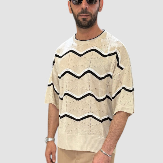 MAGLIA IN FILO RIGATA NJB