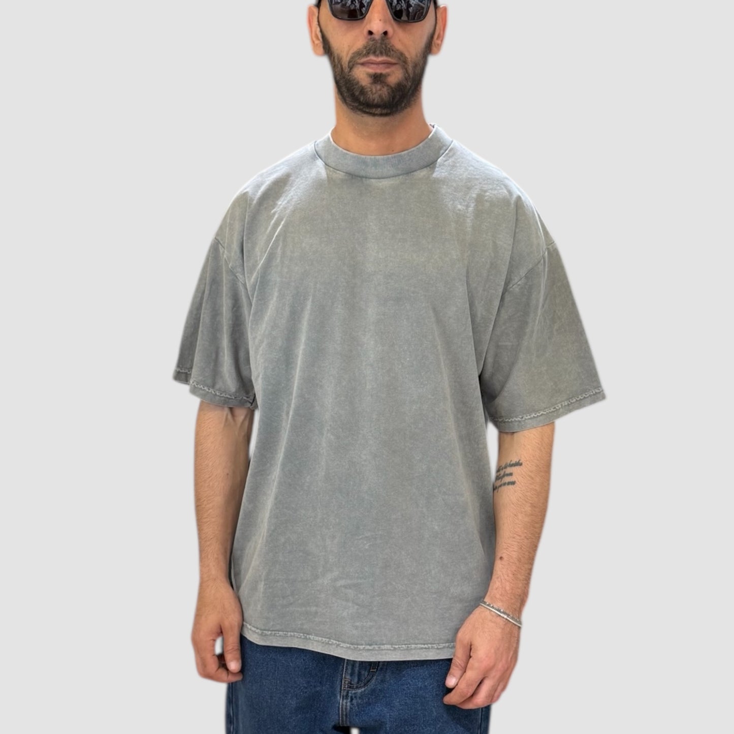 T-SHIRT WASHED GRAY NJB