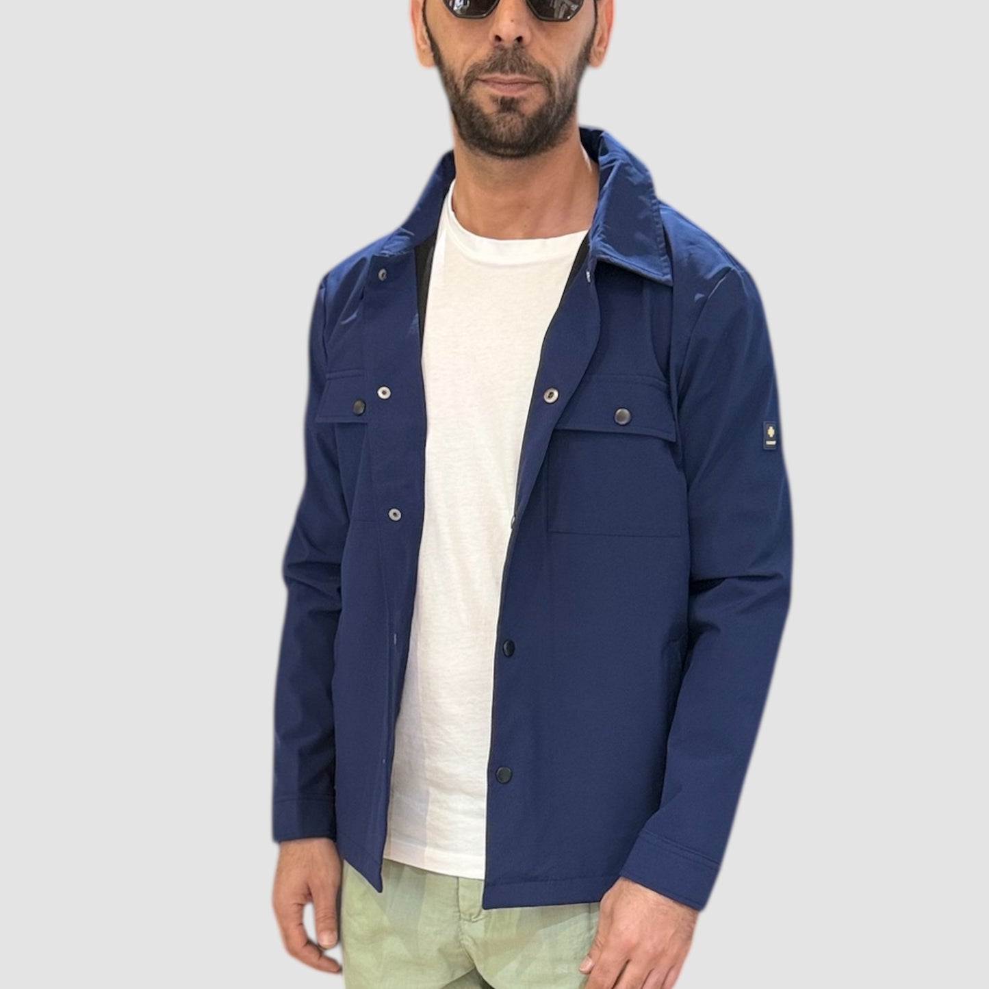 GIACCA IMPERMEABILE BLU SQUAD2