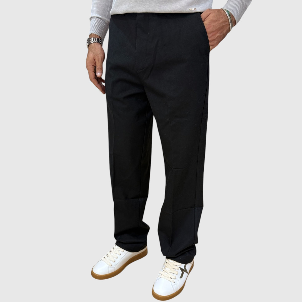 PANTALONE FONDO AMPIO GIANNI LUPO IN 3 COLORI