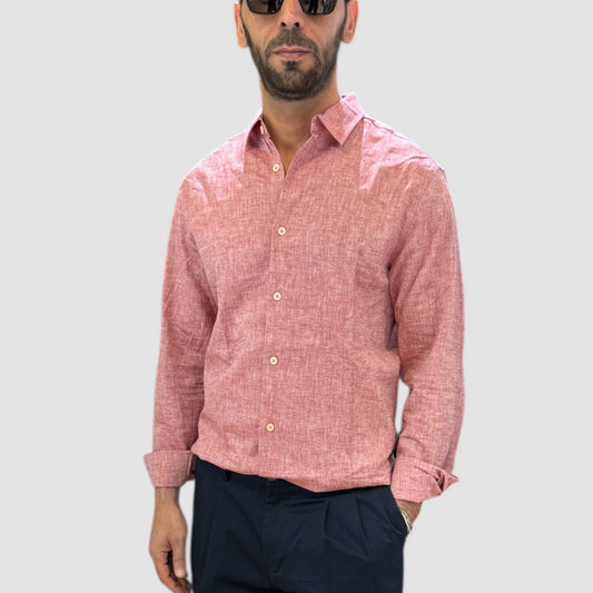 CAMICIA IN LINO RED LANDEK