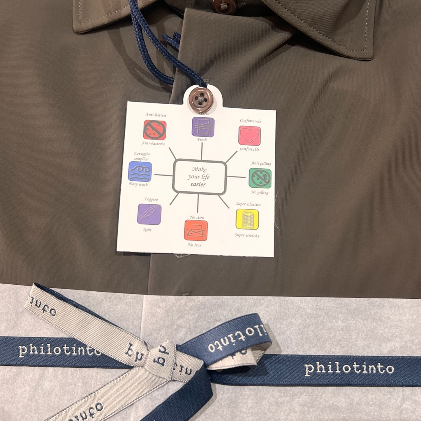 CAMICIA NO STIRO PHILOTINTO