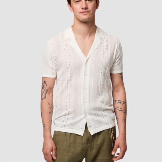 CARDIGAN IN MAGLIA CON TRASPARENZE GIANNI LUPO