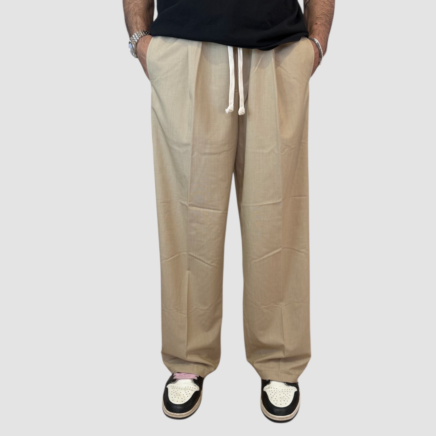PANTALACCIO FONDO AMPIO SABBIA