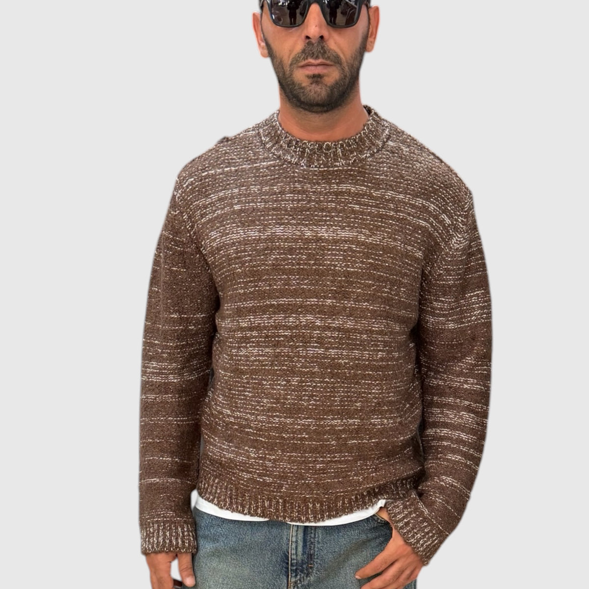 MAGLIONE FIAMMATO DOUBLE LABEL