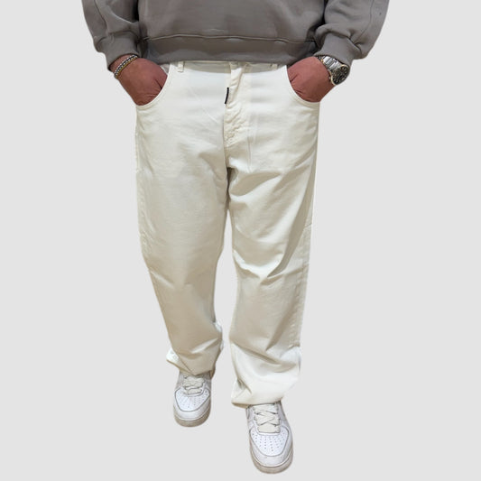 JEANS BAGGY CANOA WHITE NJB