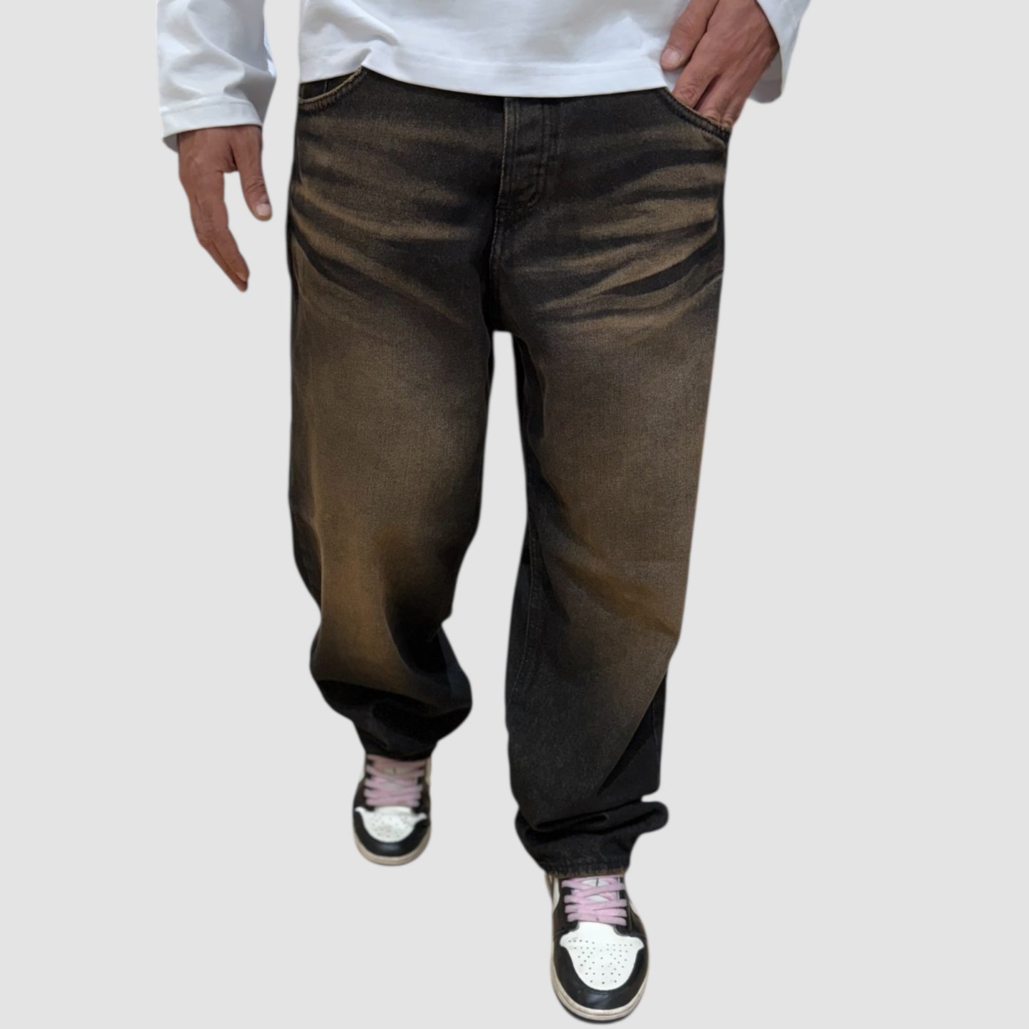 JEANS BAGGY BRONZO