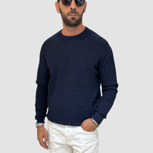 MAGLIA CON TRAMA INTRECCIATA 1561B