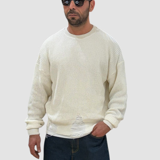 MAGLIA CROP SFRANGIATA NJB