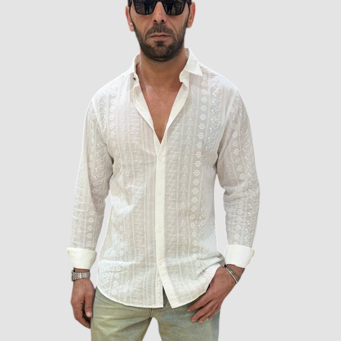 CAMICIA RICAMATA GIANNI LUPO