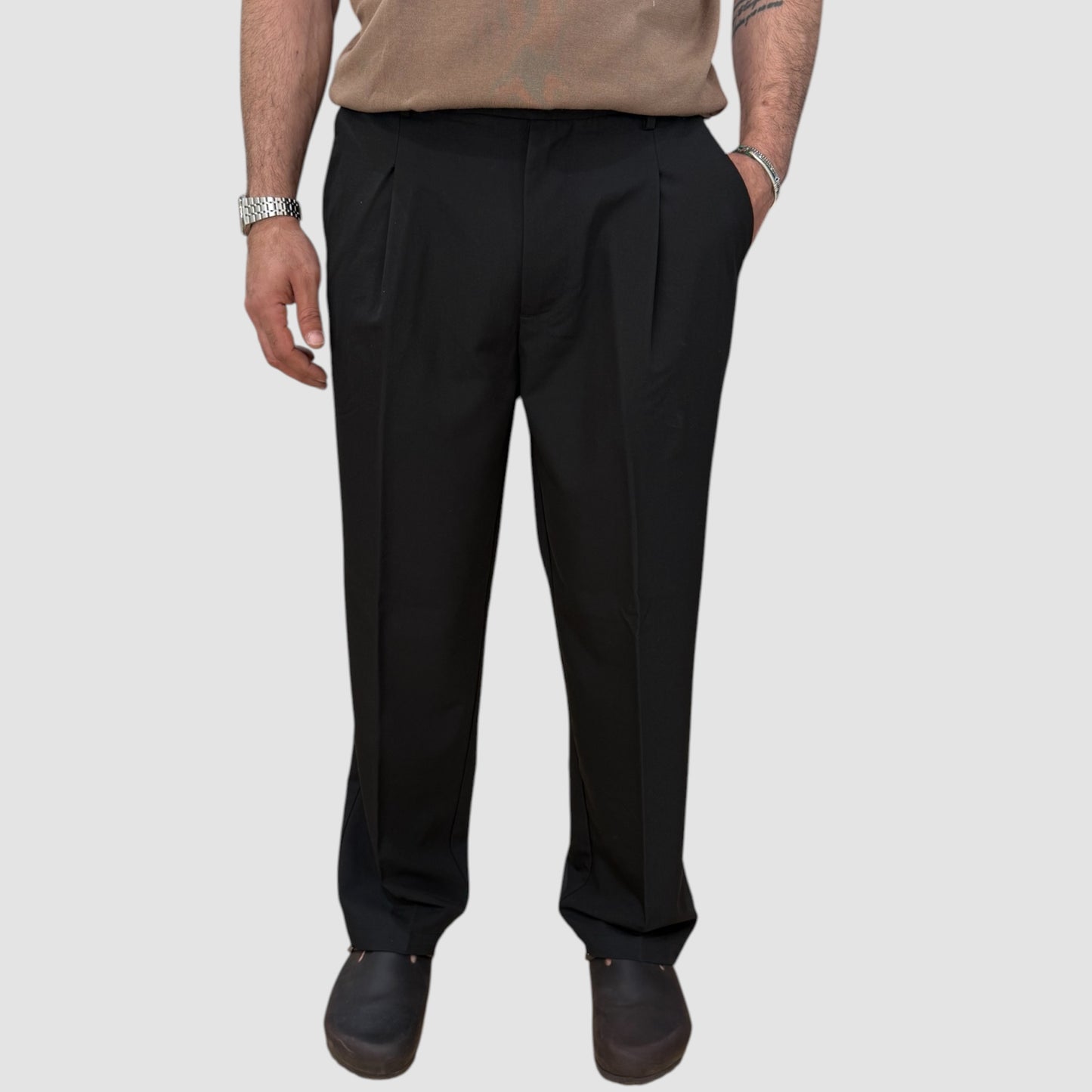 PANTALONE FONDO AMPIO GALERIE' DISPONIBILE IN 2 COLORI