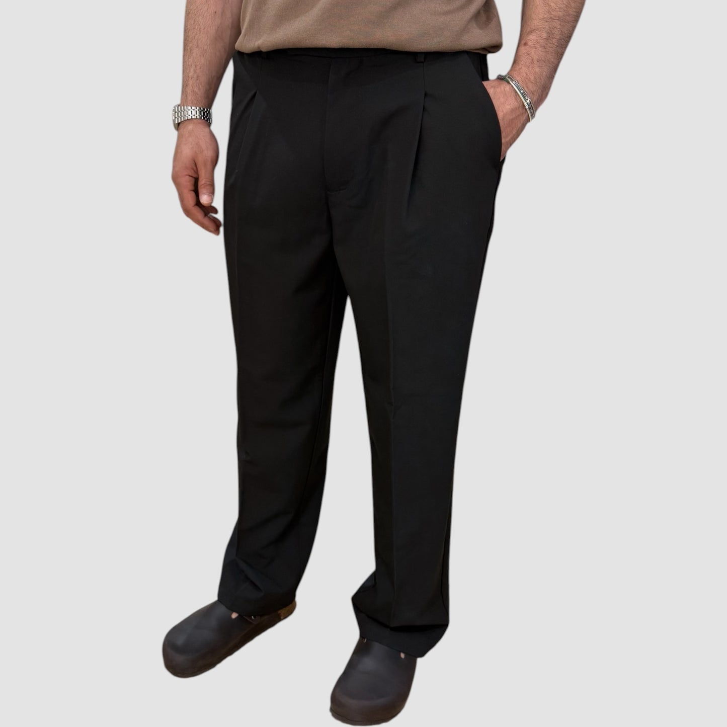 PANTALONE FONDO AMPIO GALERIE' DISPONIBILE IN 2 COLORI