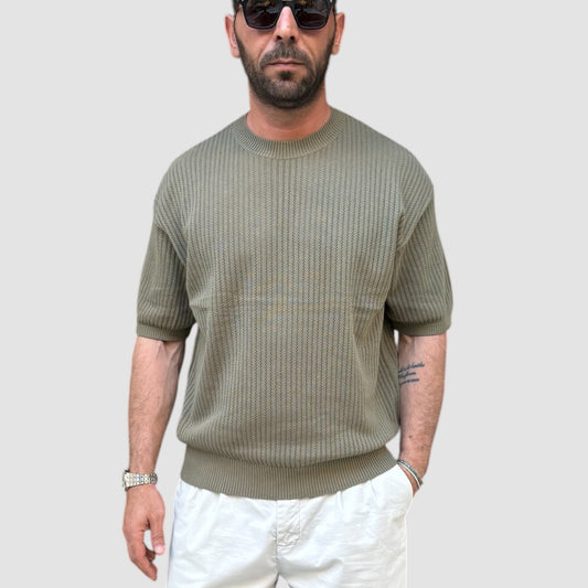 MAGLIA TRAFORATA VERDE