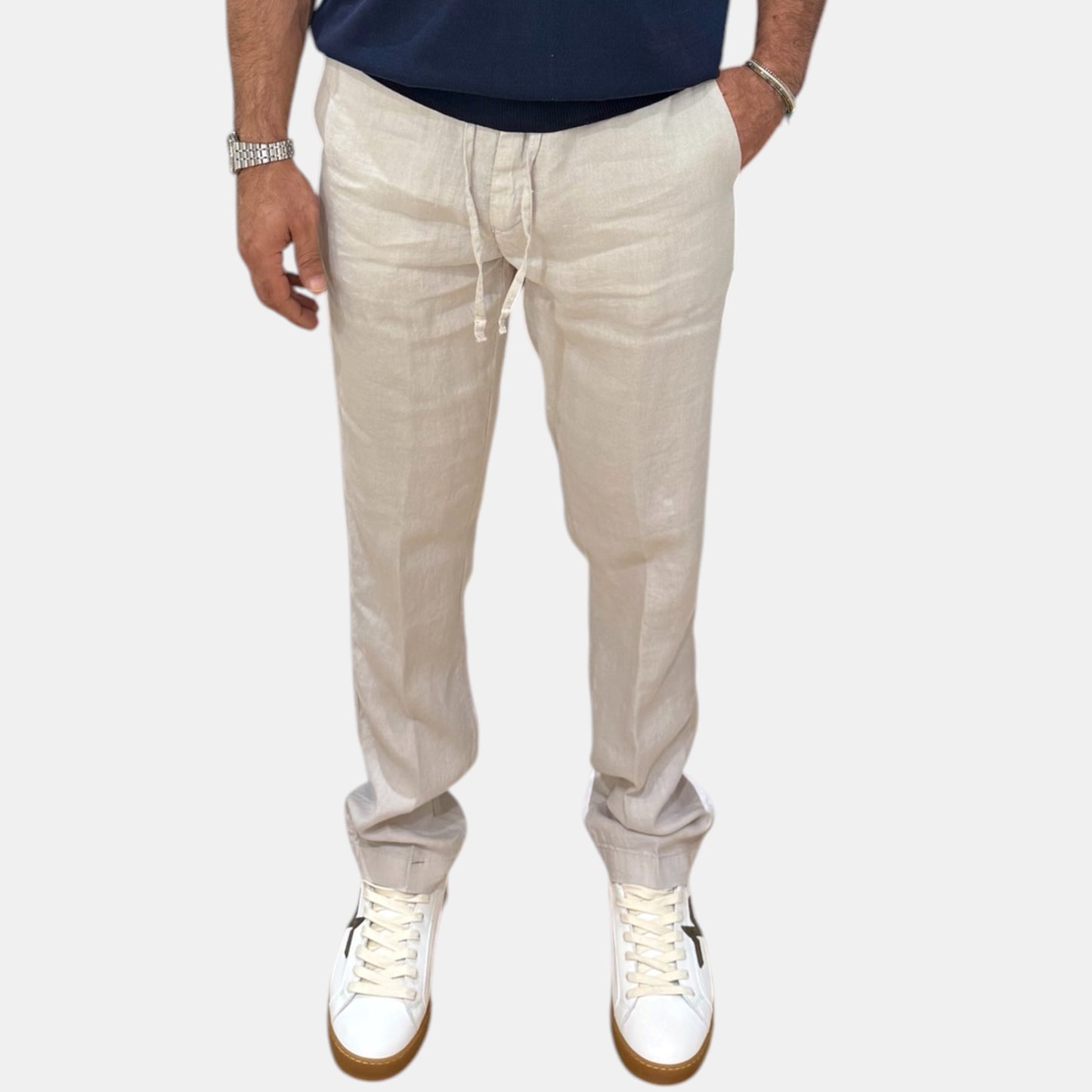 PANTALONE LINO ASKY SQUAD2 IN 2 COLORI