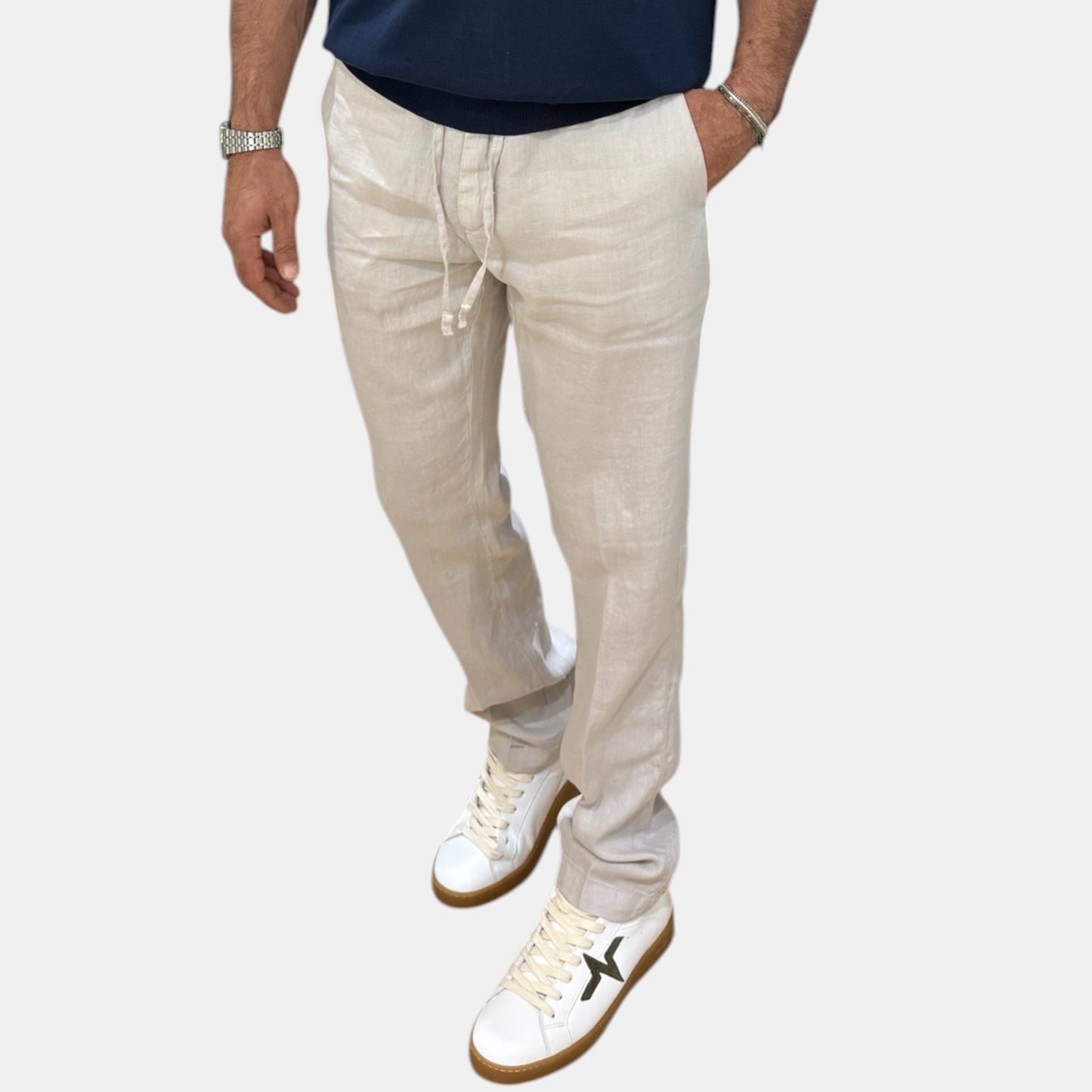PANTALONE LINO ASKY SQUAD2 IN 2 COLORI
