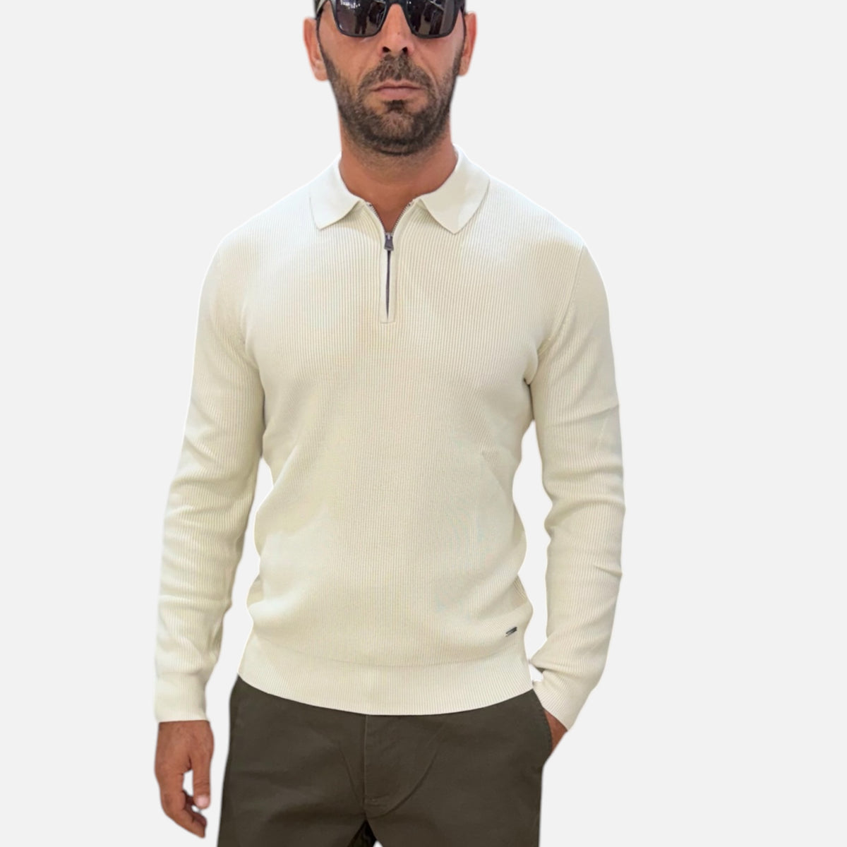 POLO ZIP GIANNI LUPO DISP IN 2 COLORI