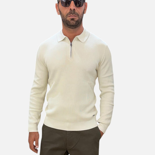 POLO ZIP GIANNI LUPO DISP IN 2 COLORI