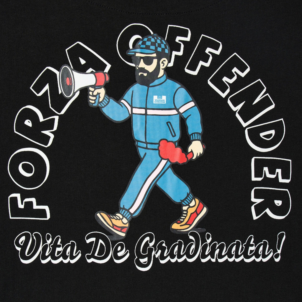 T-SHIRT DELINQUENS WEEKEND OFFENDER DISP IN 2 COLORI